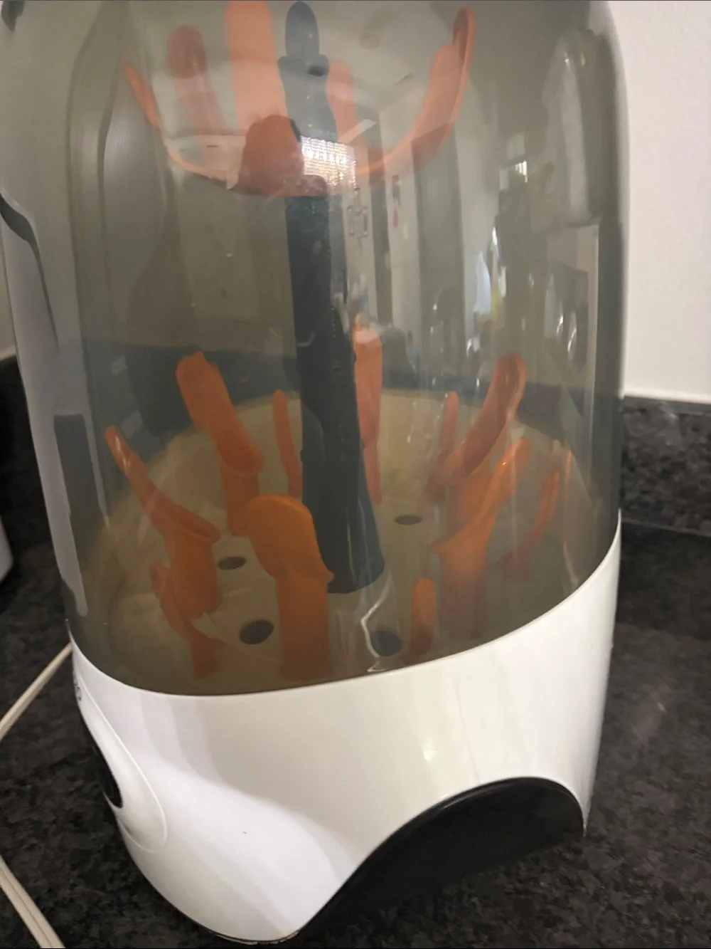 Baby Brezza Orange & White Electric Bottle Sterilizer